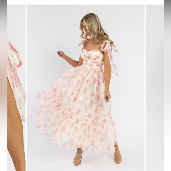 🌸💕 JO + CO PINK BLUSH SWEET SERENADE DRESS - Picture 1 of 8